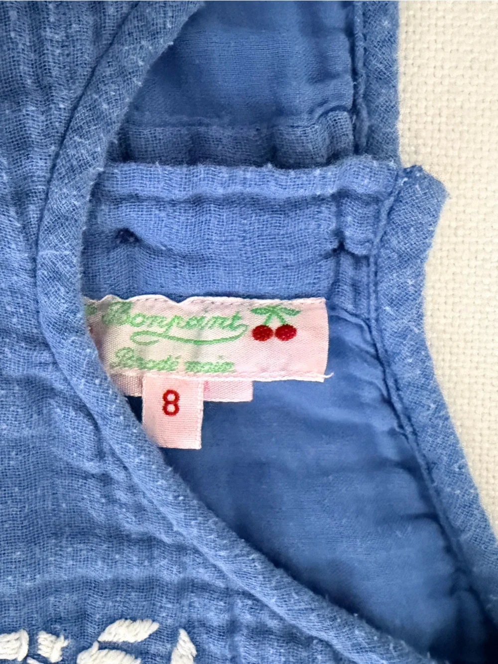 Bonpoint Embroidered Girls' Dress